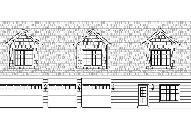 Home Plan - Exterior - Front Elevation 3 for Country House Plan #932-248 - 1 bed, 1.5 bath
