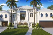 Beach Style House Plan - 4 Beds 4.5 Baths 4124 Sq/Ft Plan #1083-7 