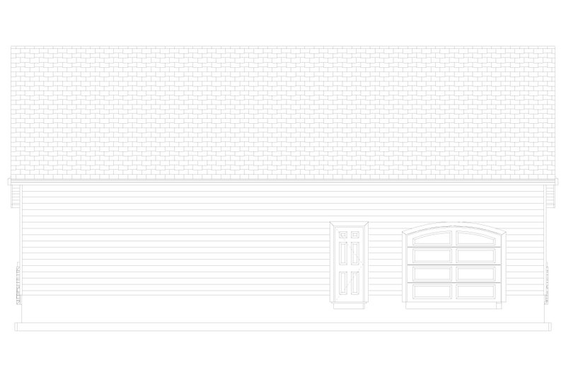 House Blueprint - Exterior - Other Elevation 5 for Traditional House Plan #1060-81, 2 bath
