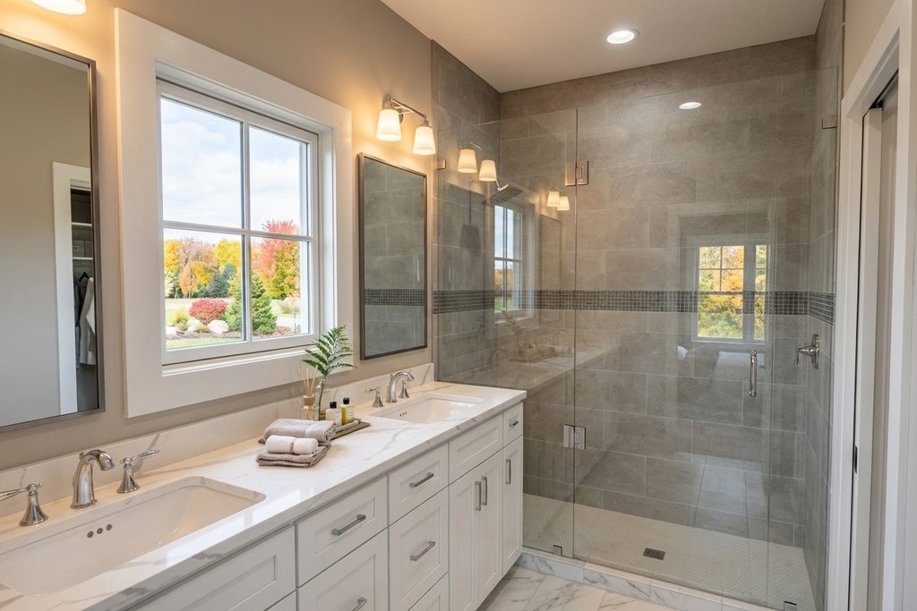 Interior - Master Bathroom for Farmhouse House Plan #51-1520 - 3 bed, 2.5 bath