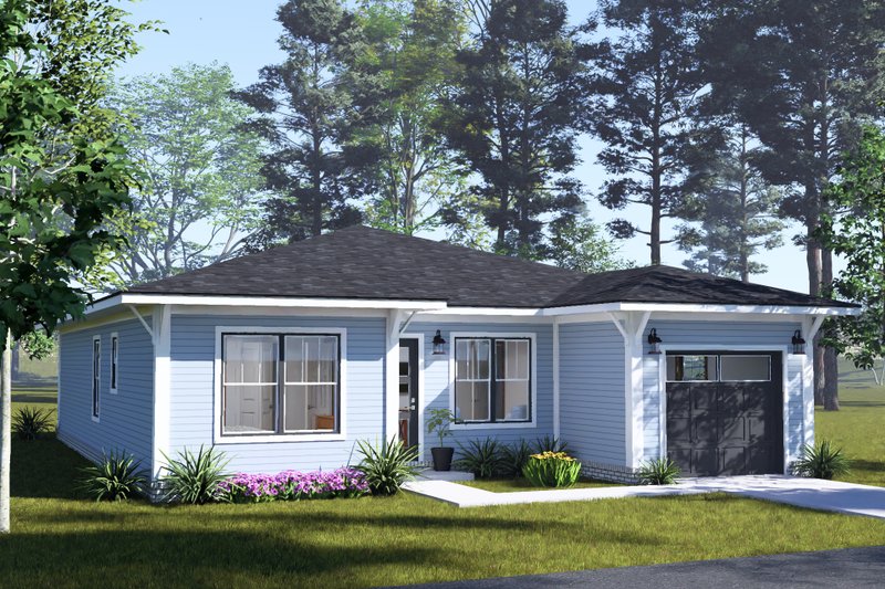 Home Plan - Exterior - Other Elevation 2 for Modern House Plan #513-2484 - 3 bed, 3 bath