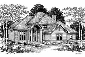 Traditional Exterior - Front Elevation Plan #70-394