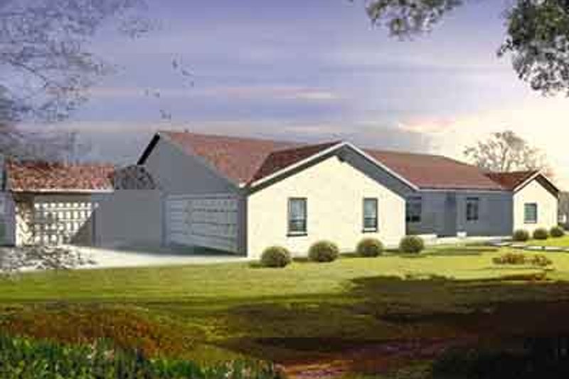 Architectural House Design - Ranch Exterior - Front Elevation Plan #1-847