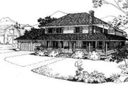 Country Style House Plan - 3 Beds 3.5 Baths 2598 Sq/Ft Plan #303-120 