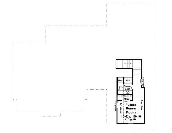 House Blueprint - Country Floor Plan - Upper Floor Plan #21-560