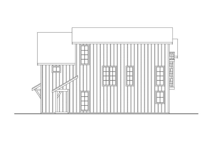 Architectural House Design - Exterior - Other Elevation 2 for Craftsman House Plan #124-1378 - 4 bed, 5 bath