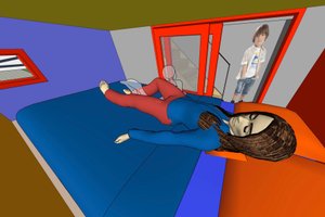 Interior - Bedroom for Traditional House Plan #905-6 - 2 bed, 2 bath