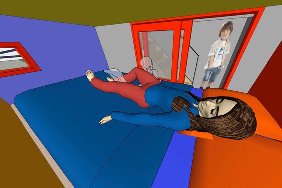 Interior - Bedroom for Traditional House Plan #905-6 - 2 bed, 2 bath