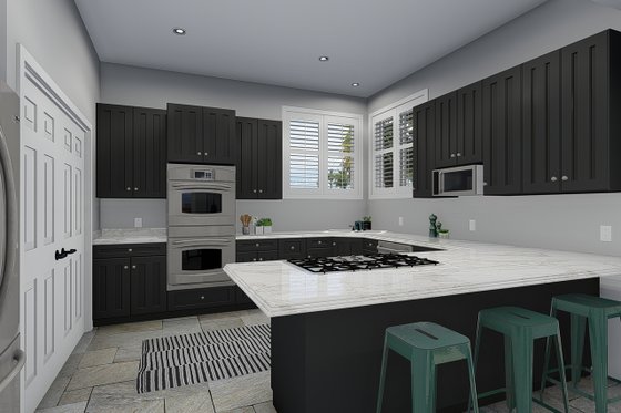 Interior - Kitchen for Traditional House Plan #1060-49 - 3 bed, 2.5 bath