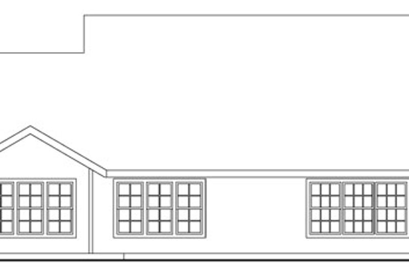 Home Plan - Exterior - Rear Elevation for Craftsman House Plan #124-726 - 3 bed, 2.5 bath