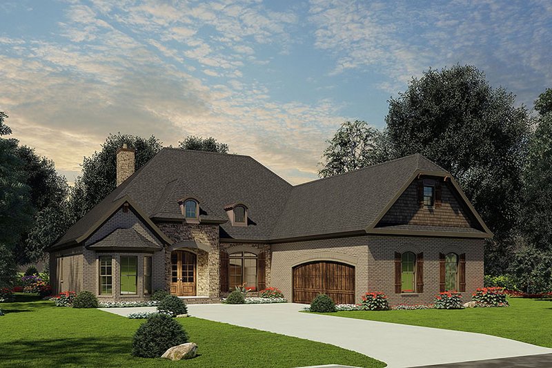 Architectural House Design - Exterior - Other Elevation for European House Plan #17-2508 - 3 bed, 2 bath