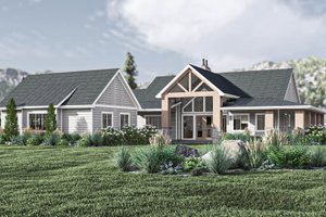 Beach Exterior - Front Elevation Plan #455-488