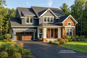 Craftsman Exterior - Front Elevation Plan #51-1199