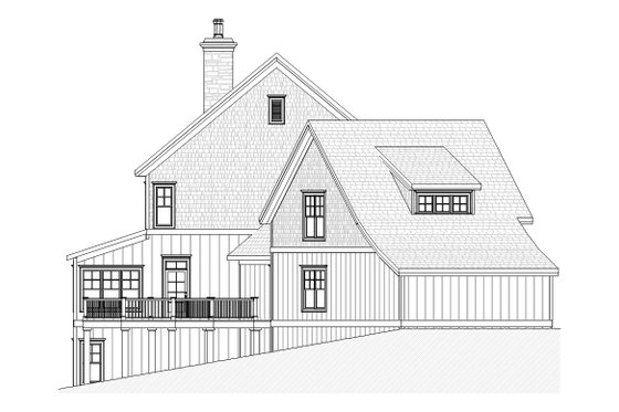 Exterior - Other Elevation 1 for Traditional House Plan #901-106 - 4 bed, 3.5 bath