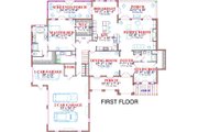 European Style House Plan - 4 Beds 4 Baths 3459 Sq/Ft Plan #63-175 
