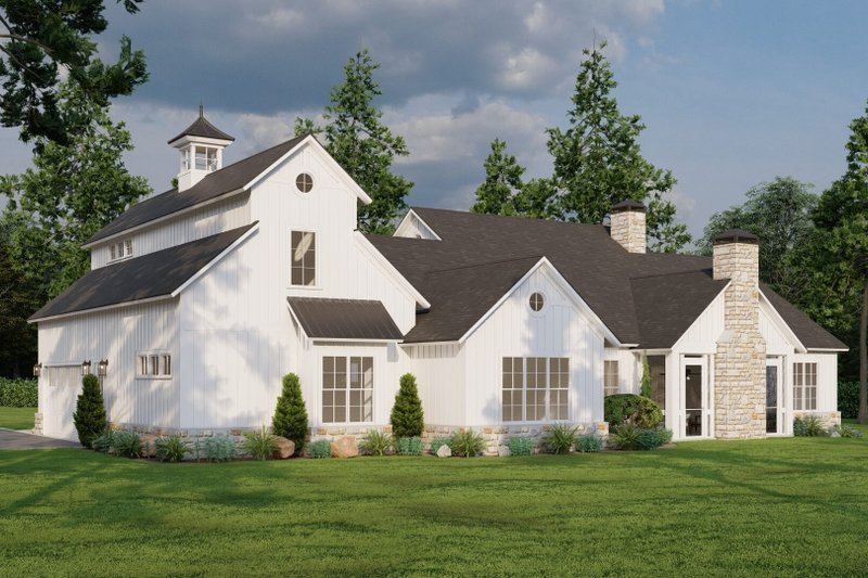House Blueprint - Exterior - Other Elevation 1 for Farmhouse House Plan #923-350 - 4 bed, 3.5 bath