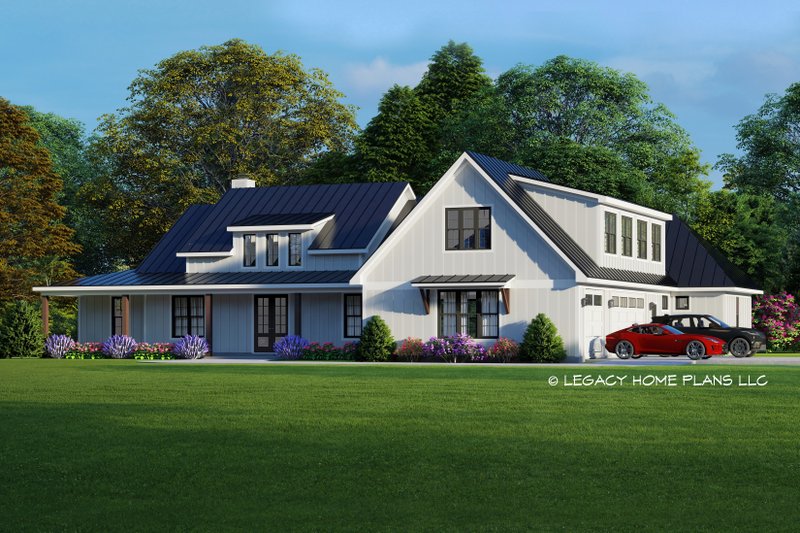 Architectural House Design - Farmhouse Exterior - Front Elevation Plan #932-638