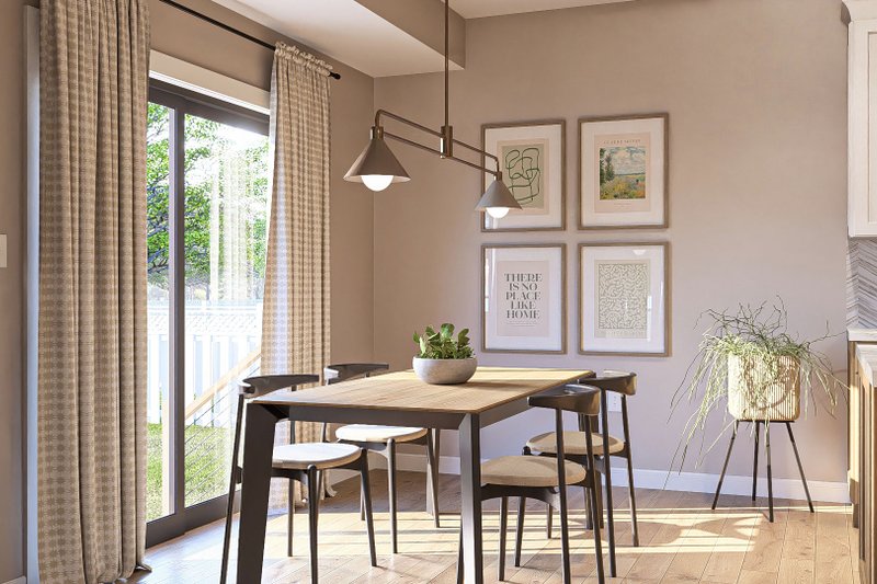 House Design - Interior - Dining Room for Modern House Plan #455-357 - 3 bed, 2 bath