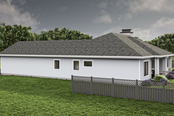 Exterior - Other Elevation for Traditional House Plan #455-436 - 3 bed, 2 bath