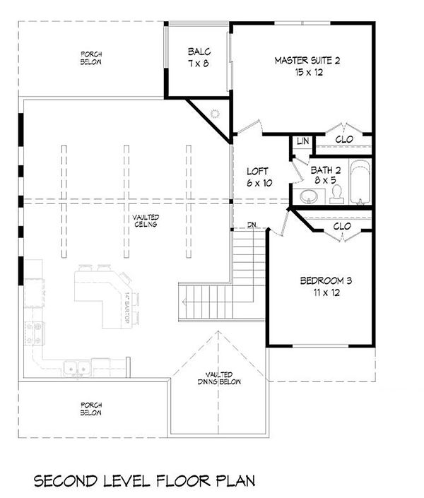Dream House Plan - Country Floor Plan - Upper Floor Plan #932-12