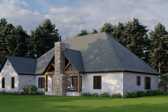 Exterior - Other Elevation 3 for European House Plan #923-12 - 4 bed, 2.5 bath