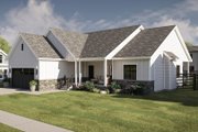 Farmhouse Style House Plan - 3 Beds 2 Baths 1751 Sq/Ft Plan #455-563 