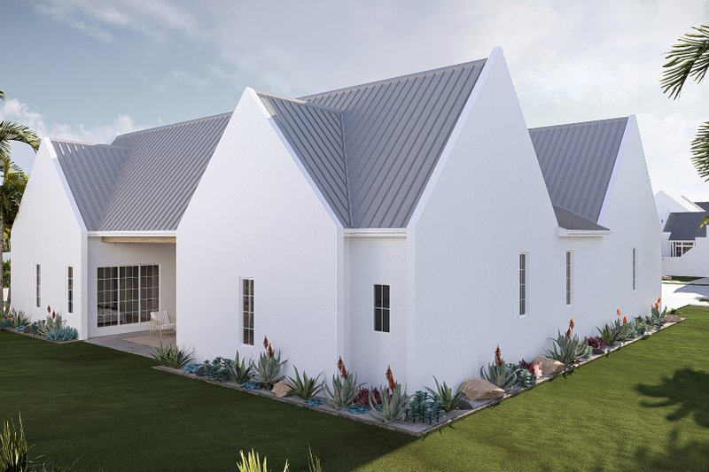 House Blueprint - Exterior - Other Elevation 2 for Beach House Plan #455-757 - 3 bed, 2.5 bath