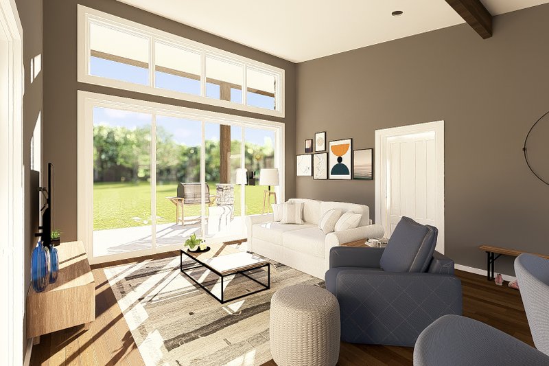 Architectural House Design - Interior - Family Room for Contemporary House Plan #1064-442 - 2 bed, 2 bath