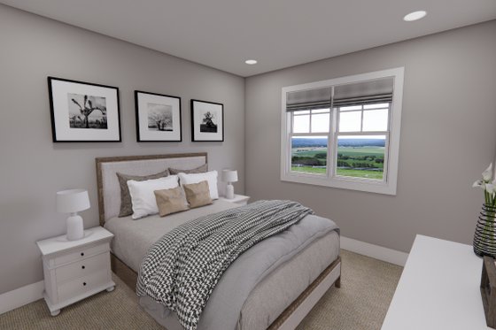 Interior - Bedroom 3 for Farmhouse House Plan #51-1248 - 4 bed, 3 bath