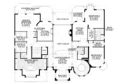 Mediterranean Style House Plan - 5 Beds 5.5 Baths 8441 Sq/Ft Plan #420-199 