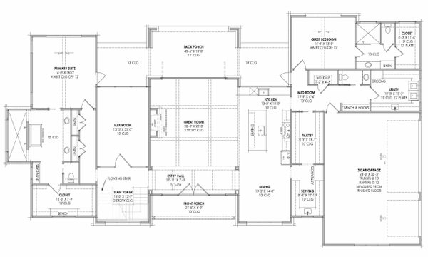 Architectural House Design - Modern Floor Plan - Main Floor Plan #1096-161