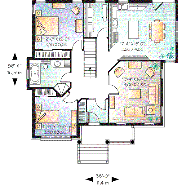 Traditional Floor Plan - Main Floor Plan #23-636
