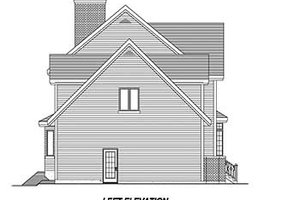 Exterior - Rear Elevation for Country House Plan #138-299 - 4 bed, 2.5 bath