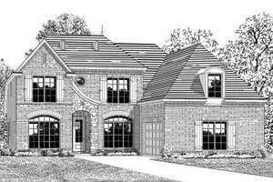 European Exterior - Front Elevation Plan #424-339