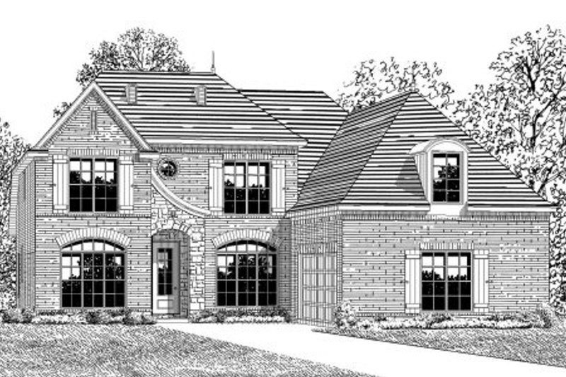 European Style House Plan - 4 Beds 3 Baths 3576 Sq/Ft Plan #424-339