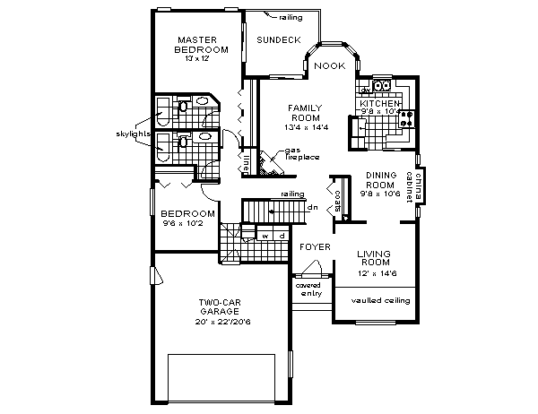 House Blueprint - Ranch Floor Plan - Main Floor Plan #18-178