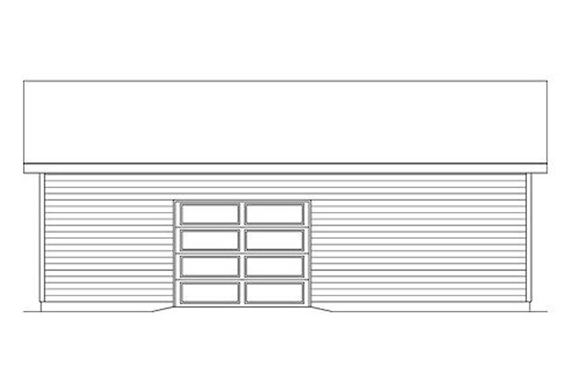Architectural House Design - Exterior - Rear Elevation for Traditional House Plan #22-550, 0 bath