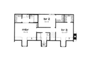 Bungalow Style House Plan - 3 Beds 2.5 Baths 1656 Sq/Ft Plan #36-283 