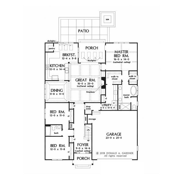 Country Floor Plan - Main Floor Plan #929-1081