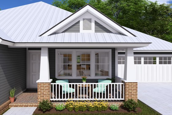 Exterior - Other Elevation 3 for Cottage House Plan #513-2044 - 3 bed, 2 bath