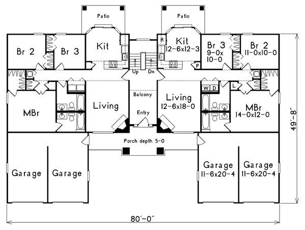 Architectural House Design - European Floor Plan - Main Floor Plan #57-144