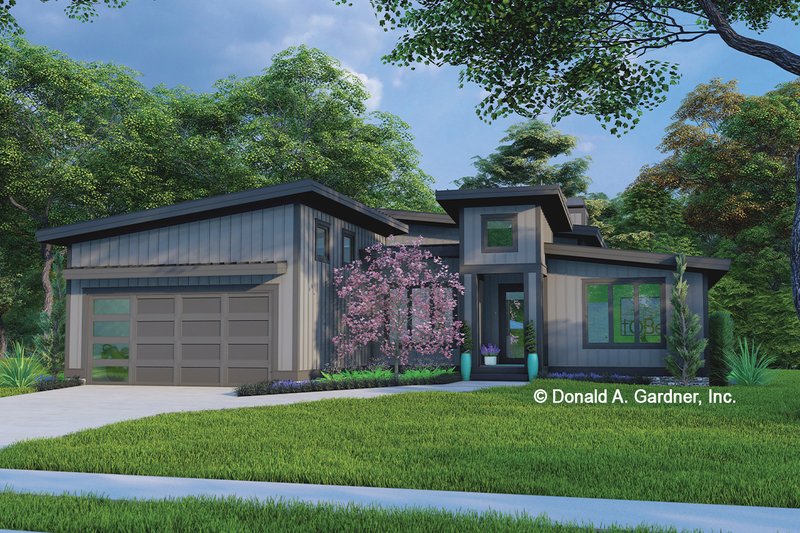 Home Plan - Exterior - Front Elevation 5 for Modern House Plan #929-1176 - 3 bed, 2 bath