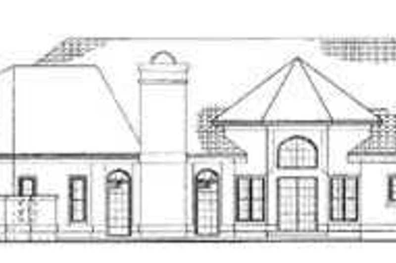 Home Plan - Exterior - Rear Elevation for Traditional House Plan #72-162 - 4 bed, 3 bath