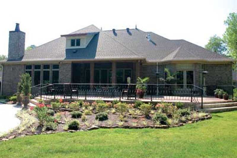 Home Plan - Exterior - Rear Elevation for European House Plan #17-628 - 3 bed, 3.5 bath