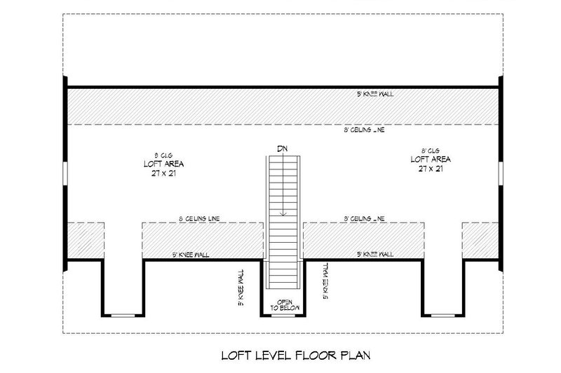 Dream House Plan - Floor Plan - Upper Floor for Country House Plan #932-221, 0.5 bath