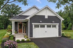 House Blueprint - Exterior - Front Elevation for Farmhouse House Plan #51-1546 - 2 bed, 2 bath