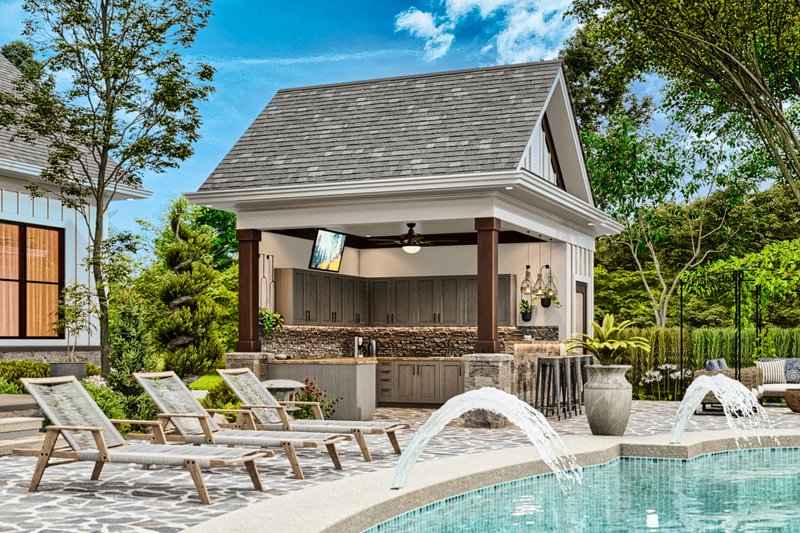 Architectural House Design - Exterior - Other Elevation 1 for Modern House Plan #54-577, 0 bath