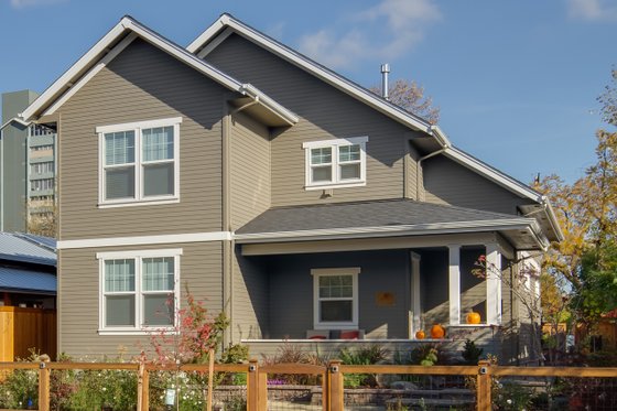 Exterior - Front Elevation 5 for Traditional House Plan #124-977 - 3 bed, 4 bath