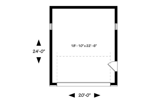 Floor Plan - Main Floor for Contemporary House Plan #23-2635, 0 bath