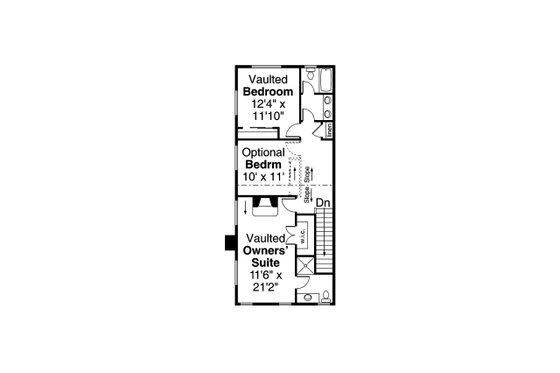 Floor Plan - Upper Floor for Traditional House Plan #124-1262 - 3 bed, 3 bath